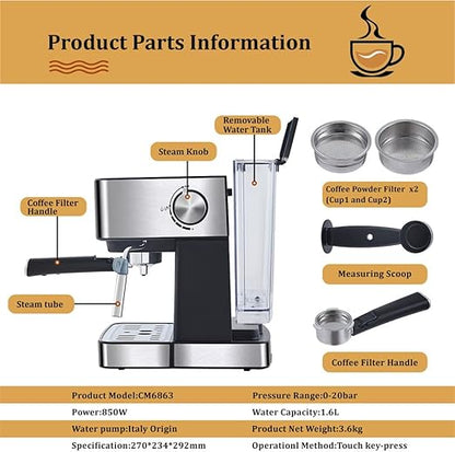 ☕ Electric Coffee Machine ⚡ Barista Style at Home 🏡✨