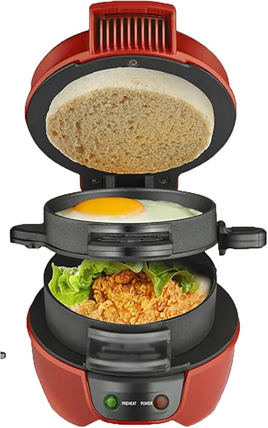 🍔 3-Layer Breakfast Maker 🍳 Multi-Function Kitchen Cooker 🏡✨