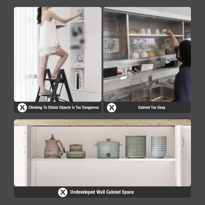 🏡 Pull-Down Kitchen Organizer 🍳 Space-Saving Storage ✨