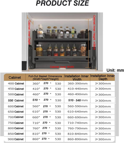 🏡 Pull-Down Kitchen Organizer 🍳 Space-Saving Storage ✨